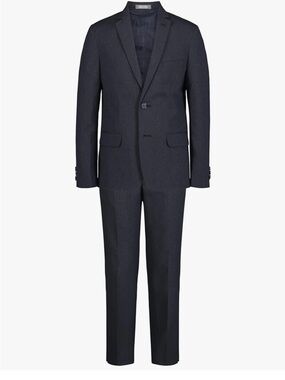 Boys Van Heusen Navy Pinstripe Two-Piece Suit Single-Breasted Blazer Trousers 14